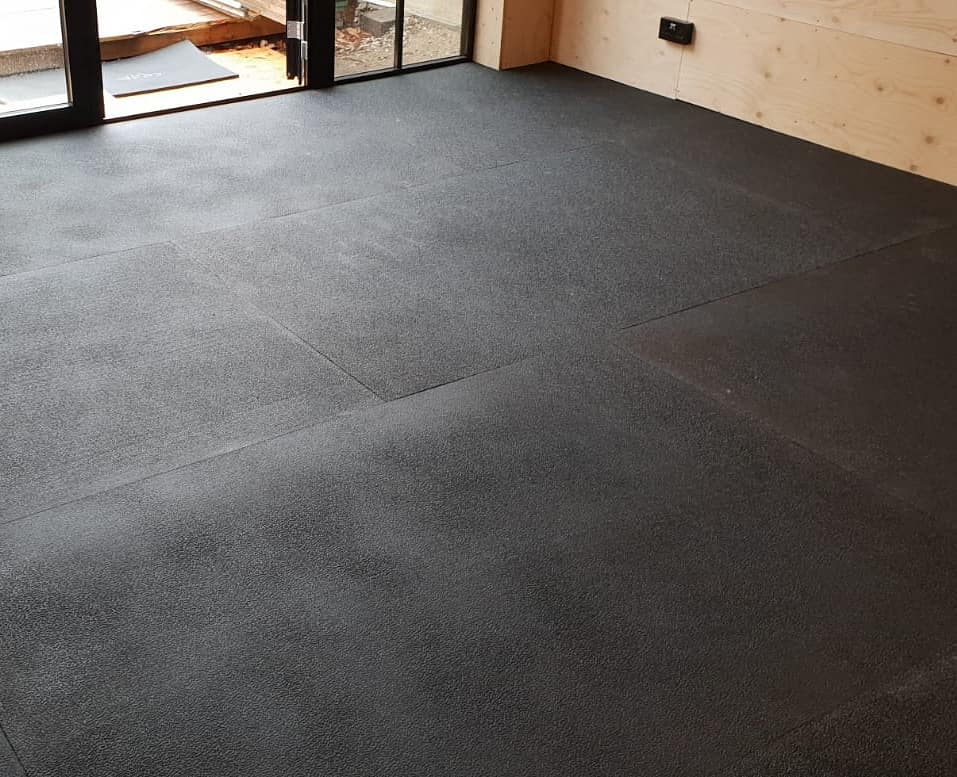 Home gym fitted with our Premium Floor Mats