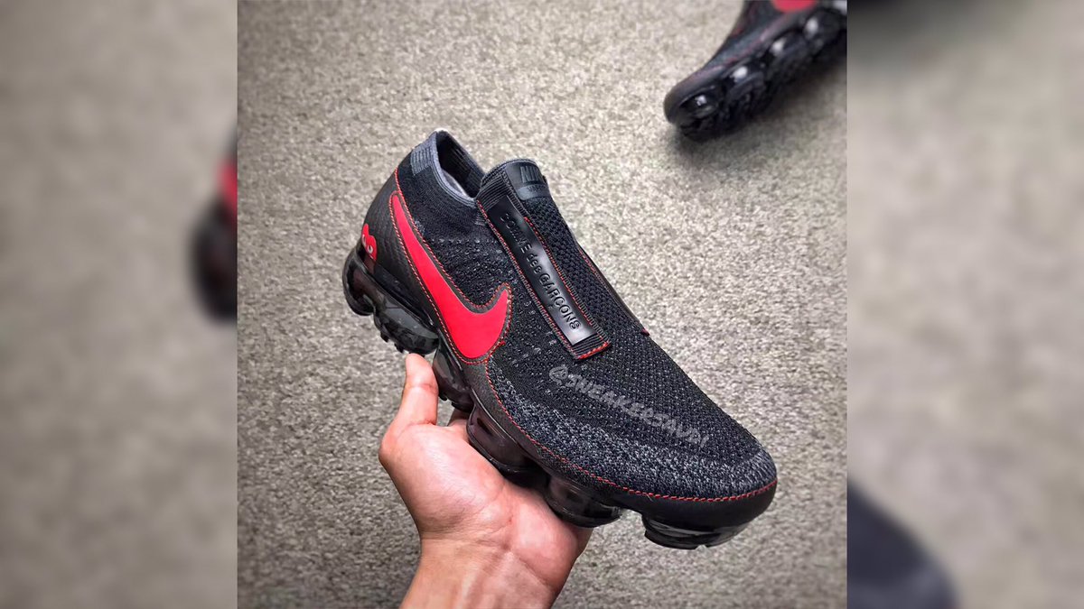 sneakersaudi's tweet photo. Nike air vapormax flyknit “Black Red costume made” 

#nike #nikeair #nikevapormax #vapormax #nikeflyknit https://t.co/7QrQPDAYAy