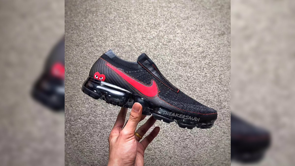 sneakersaudi's tweet photo. Nike air vapormax flyknit “Black Red costume made” 

#nike #nikeair #nikevapormax #vapormax #nikeflyknit https://t.co/7QrQPDAYAy