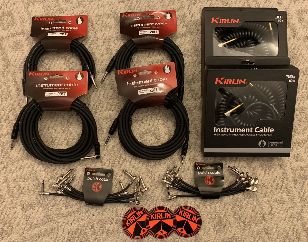 J0EYKUN's tweet image. Thank you @KirlinCable You Rock‼️ #kirlincable #kirlincables #kirlinartist #instrumentcables #patchcables