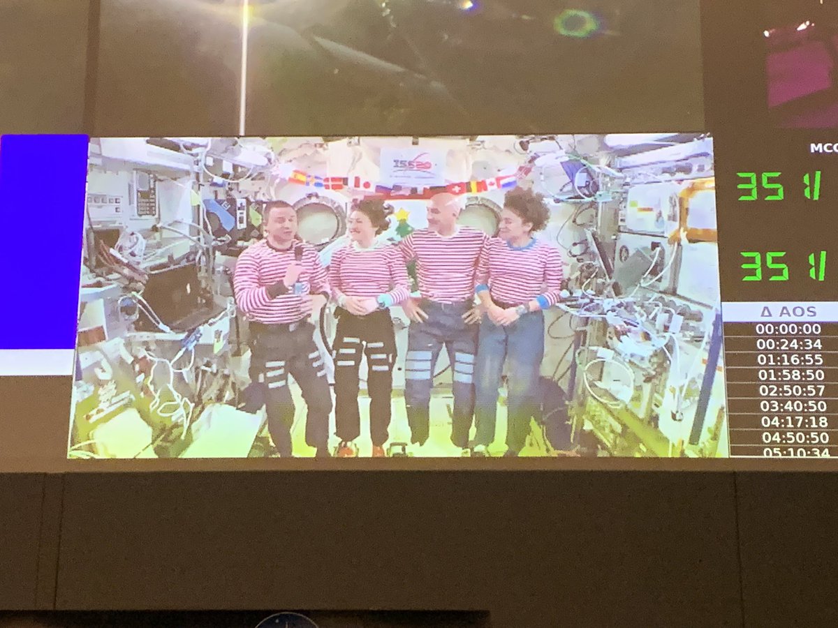 kfacciol's tweet photo. Today, @chris_m_francis and I tested out some new scripts and commands. Not only do we support operations from our control centre at @csa_asc, but we can support sims &amp; prove operational readiness of new items as well! (We also had a fun view of the crew in the background!) 🚀🤖 https://t.co/KouFFdFOj7