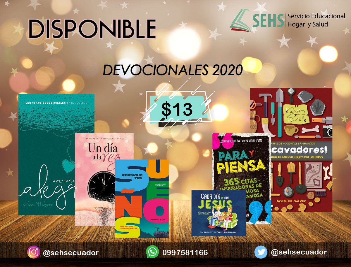 Adquiere tu DEVOCIONAL 2020 #SUSCRIPCIÓN2020 #men  #mes #Quito #Guayaquil