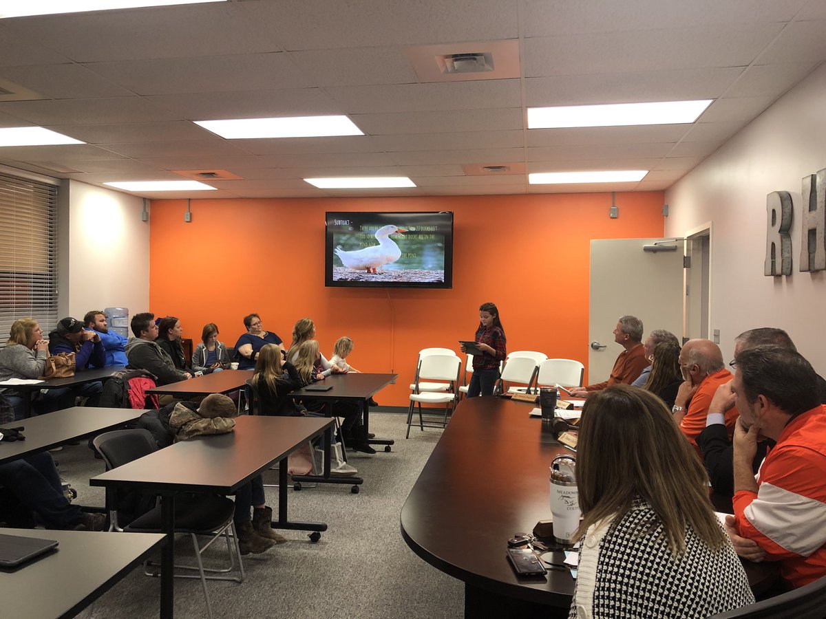 BrookColts's tweet image. Brook 4th graders take over the board meeting!!! #BrookColts #thankyou