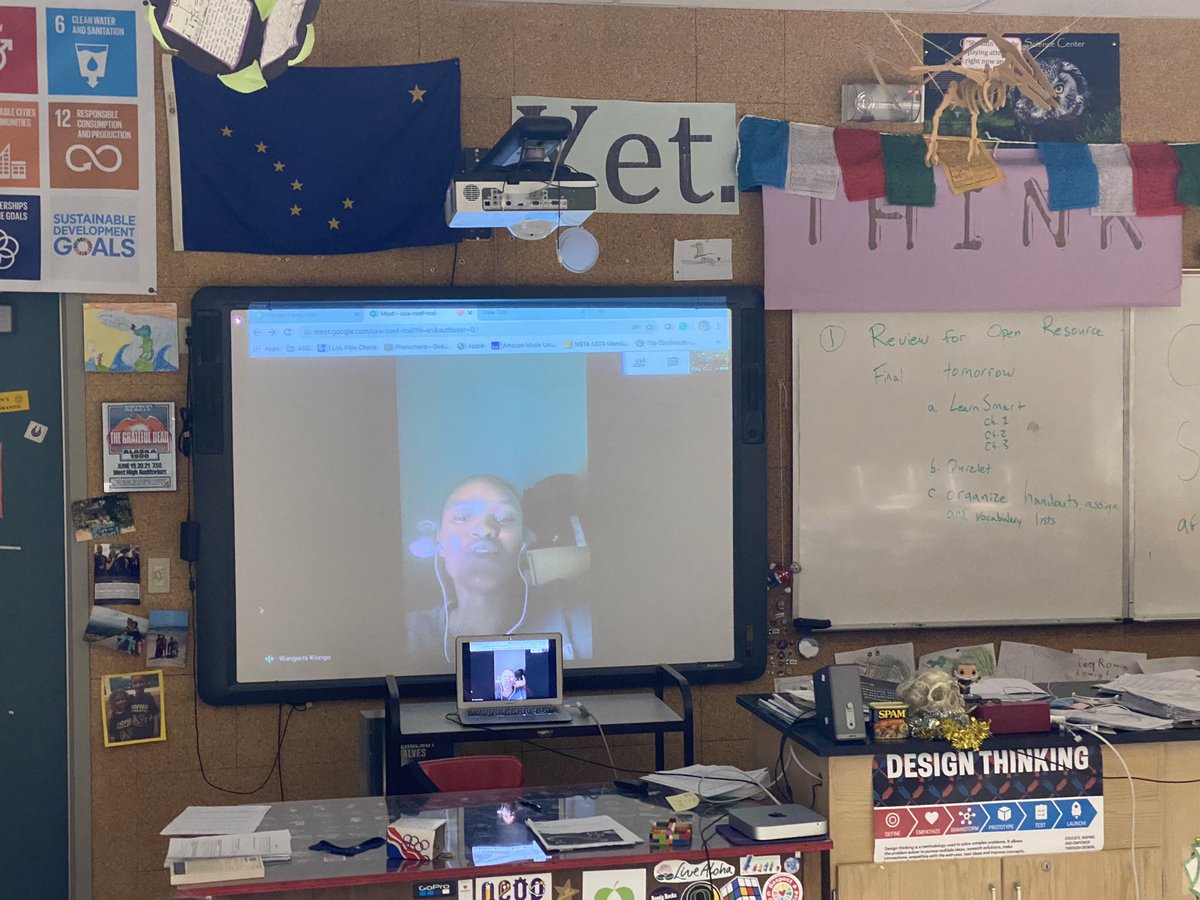RomigHG's tweet photo. Students connecting this morning with @natgeo Explorer @Wangechi_Kiongo this morning to discuss environmental activism through the @NatGeoEducation Educator Explorer Exchange. https://t.co/8YbM4xJ3Pe