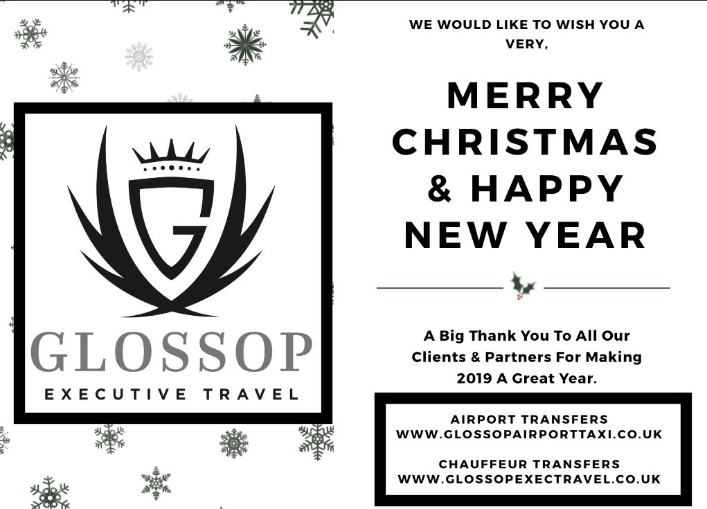 Airport Transfers 
glossopairporttaxi.co.uk

Chauffeur Transfers
glossopexectravel.co.uk

#GLOSSOP #HAYFIELD #BIRCHVALE #NEWMILLS #HIGHPEAK #STALYBRIDGE #HYDE #ASHTONUNDERLYNE #MOSSLEY #UPPERMILL #MANCHESTER #MANCHESTERAIRPORT #GLOSSOPEXECTRAVEL #MERRYCHRISTMAS