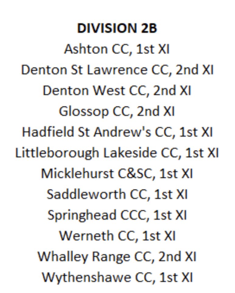 🏏SENIOR PLAYERS WANTED 🏏

Looking for a new club in the High Peak area?

Fancy getting back into playing again?

Or just fancy giving cricket a go? 

We are looking for new players for our new adventure into <a href="/GtrMcrCricket/">The Greater Manchester Cricket League</a> 

Direct message for further details 🏏