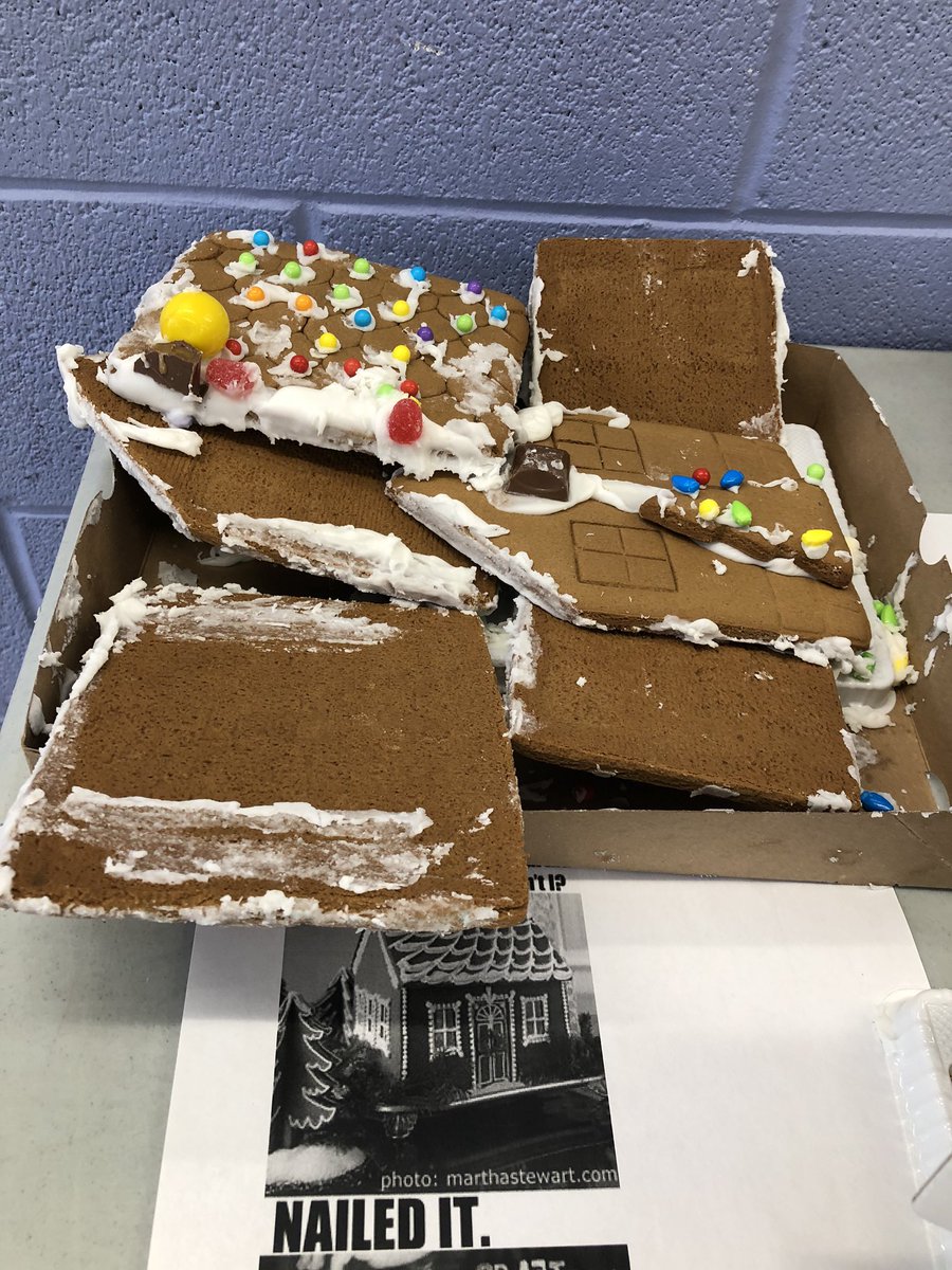 wdhs_sc's tweet photo. Homeroom Gingerbread Competition @wdhswolfie #nailedit https://t.co/IWfjT2XPlS