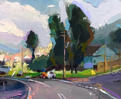 “Coast Road at Scarborough”, 35X45cm, oil on board.
#paintingoftheday #artgallery #abstractexpressionist #Scarborough