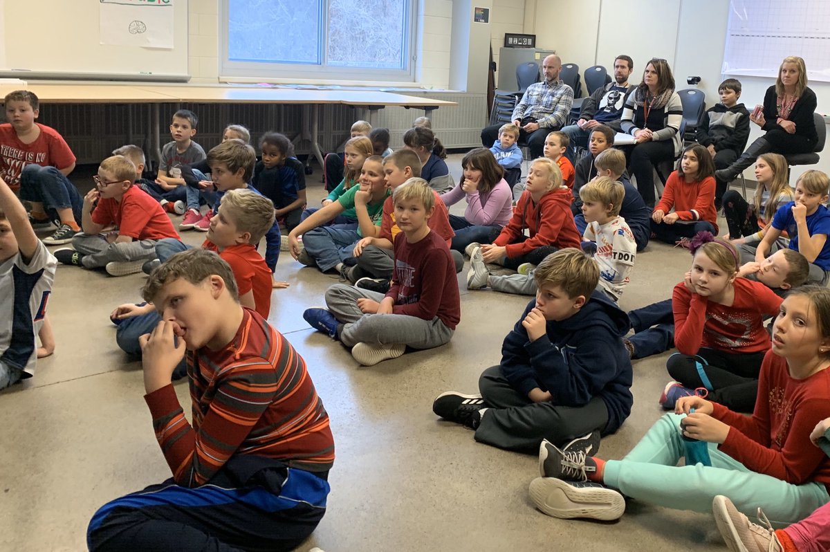 mary_wolverton's tweet photo. Students at Eisenhower Elementary School within a School program, provided presentations on recommendations for programming name. Teams engaged in a thoughtful, creative process. Grateful for the leadership team and all staff involved in the process. #AHSchools#We.are.Eisenhower https://t.co/KqwnK492py