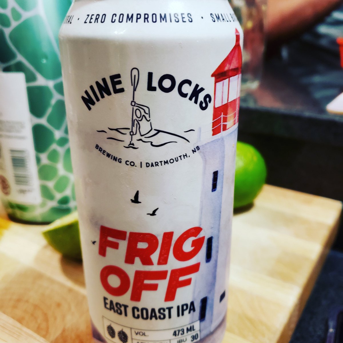 SteveJMacE's tweet photo. Good Maritme beer right here with a damn good name. Strong but tasty. #NIneLocks #NoYOUFrigOff. https://t.co/JNsqtXM1Pl