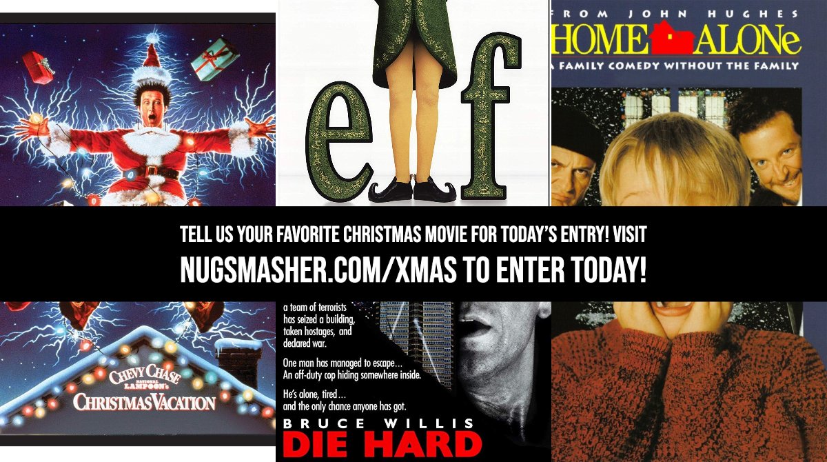 Nugsmasher's tweet photo. Head over to https://t.co/ojtQIGkEM1 to tell us which one of these classics is your favorite. Haven't signed up yet? There's still time! Register today for your chance to win a ONE OF A KIND WHITE NUGSMASHER X ESSENTIAL BUNDLE! #12DankDaysofXmas #NugSmasher #contest #thc #cbd https://t.co/uWU3gpzbXN