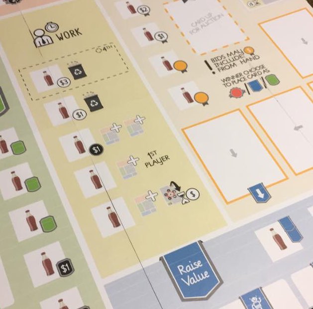 erik_a_sunden's tweet photo. The new board of my #boardgame #Collectors is brought to me by @braet_dk. It looks amazing to me! #fastaval2020 #prototype #boardgames #gameonauts https://t.co/MvSyvgIogO