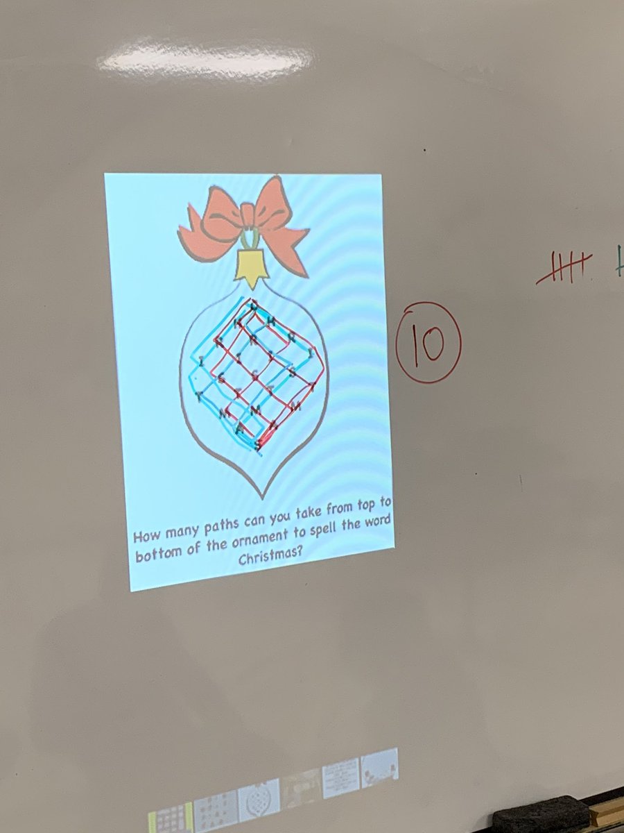CBrenaIaniro's tweet image. We finally got to try some of the great #DPMathItUp Christmas math problems today. Students told me that it didn’t feel like they were doing work, they were having fun! #mathisawesome
