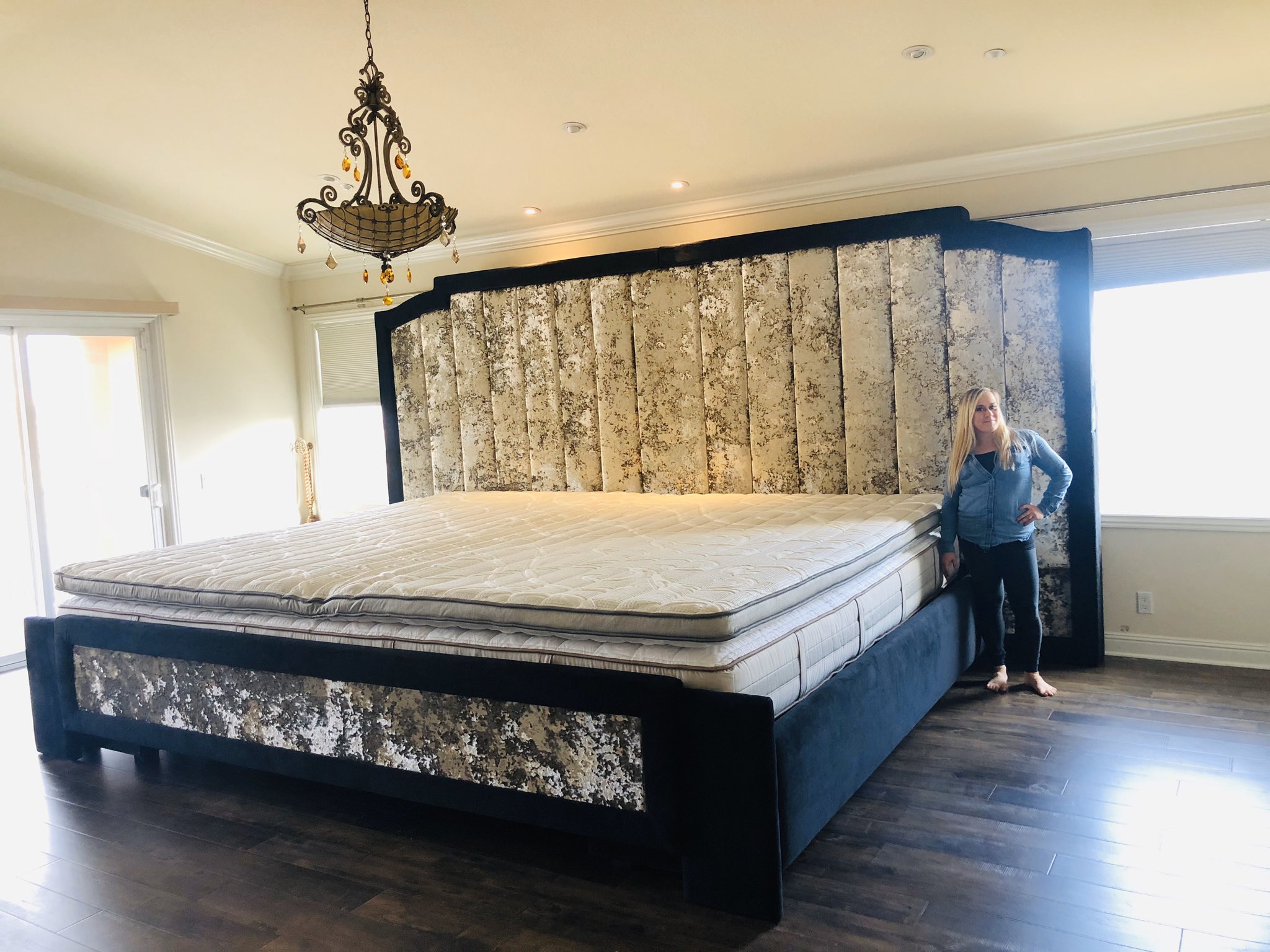 MAREE on X: Handcrafting the World's Largest Bespoke Beds. This is our Mystique measuring 16'W x 11'L. Why settle for ordinary?! #bed #bedgoals #dreambig #oversized #dream #luxury / X