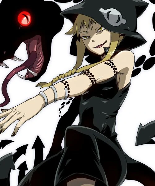 106. medusa from soul eater. my siblings used to watch this and she was my fav