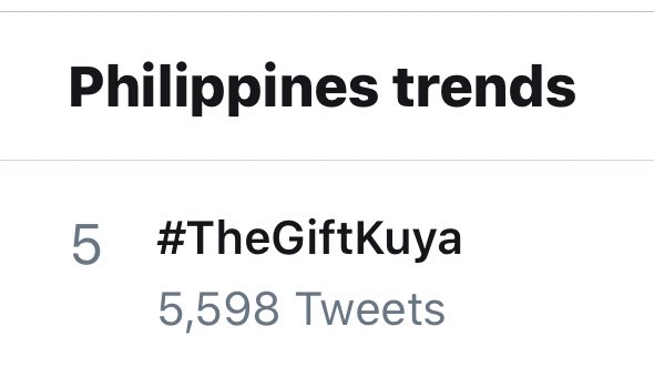 AldenTrendsOFC's tweet photo. Now trending at #5 this early!

Thank you for all your tweets!

@aldenrichards02 
#TheGiftKuya 
#ALDENRichards https://t.co/x6nW7uOyem