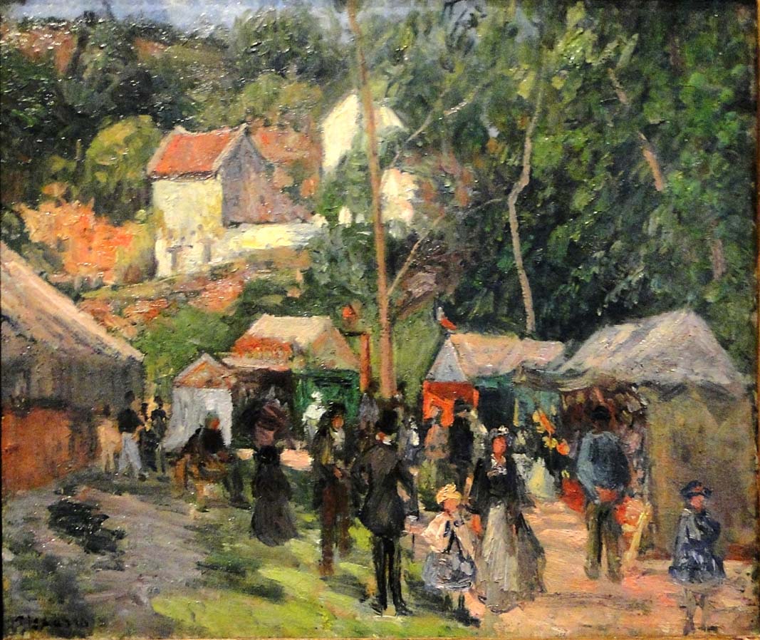 artpissarro's tweet photo. Festival at the Hermitage, 1876 #pissarro #danishart https://t.co/4ikNEWjuEs