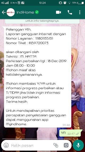 Rahmad010581's tweet photo. Saya sudah dapet Ticket Gangguan nih @IndiHome kok petugasnya belum dateng, masih PON nih sudah 2 malem **Respon dong** https://t.co/d6DHwcmm18