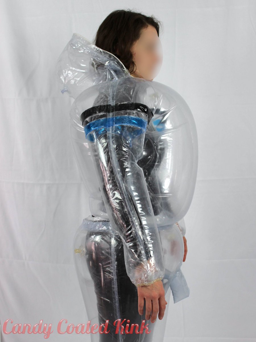 CandyCoatedPVC's tweet photo. Do you want to be squeezed by 5 air chambers of tightly inflated plastic all over your body? Order now at https://t.co/7FlfGgU0Wg #bondage #bodyinflation #balloonfetish #looner #pooltoys #pooltoyfetish #kinky #inflatablebondage #pvcsuit #inflatablesuit #inflatablepants https://t.co/VrUMD1UJKp