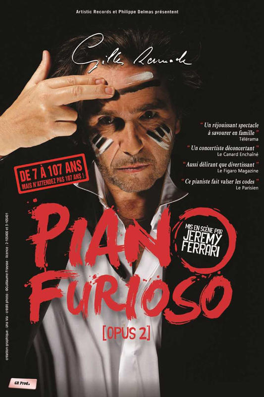 TheviotW's tweet photo. 18/12 (20h30 ; #théâtre #Femina Bordeaux) : #Concert Gilles #Ramade. #Piano Furioso Opus 2. Insatiable baroudeur, insolent, surprenant, inclassable à la fois #pianiste, #chanteur, compositeur, chef d'orchestre auteur et comédien. 30 €. https://t.co/9P1sqx2IfS