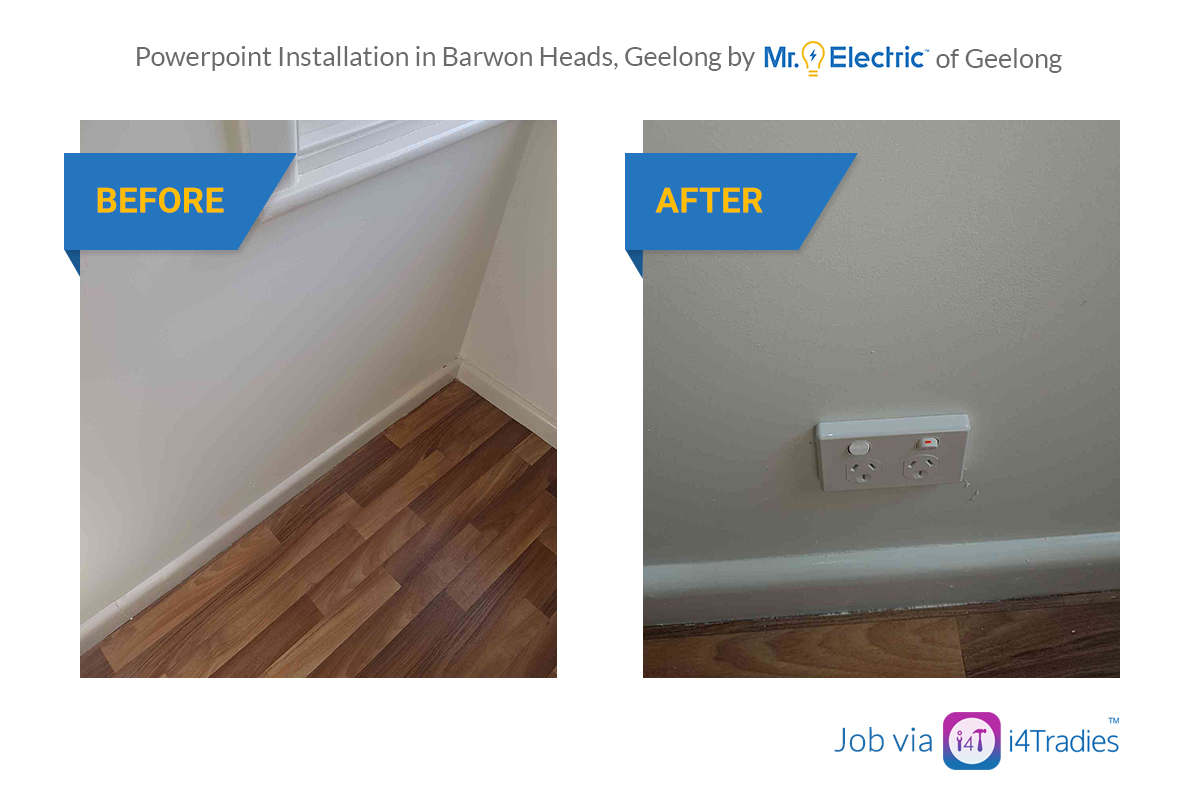 MrElectricGlong's tweet photo. More power points are not only convenient but also a safer option than extension cords that can catch fire if overloaded. #PowerpointInstallation #Electrician #Geelong via @i4Tradies https://t.co/QHAxVPrl93
