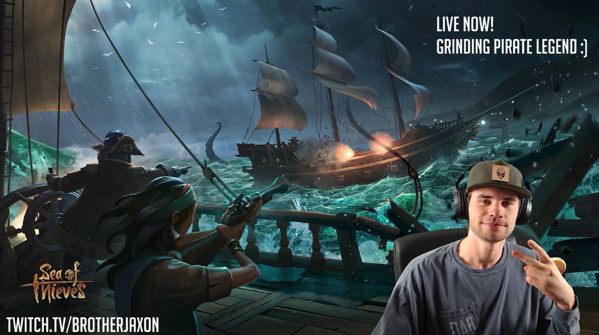 BrotherJaxon's tweet photo. LIVE NOW!

Grinding for Pirate Legend on Sea of Thieves!

Lots of FOTD, and any PvP we find along the way!

#SupportSmallStreamers #Twitch #Mockit @MockItLeague #SmallStreamers #SeaOfThieves @SeaOfThieves #Pirates #PVP #FortOfTheDamned https://t.co/HNrcjoGTJc