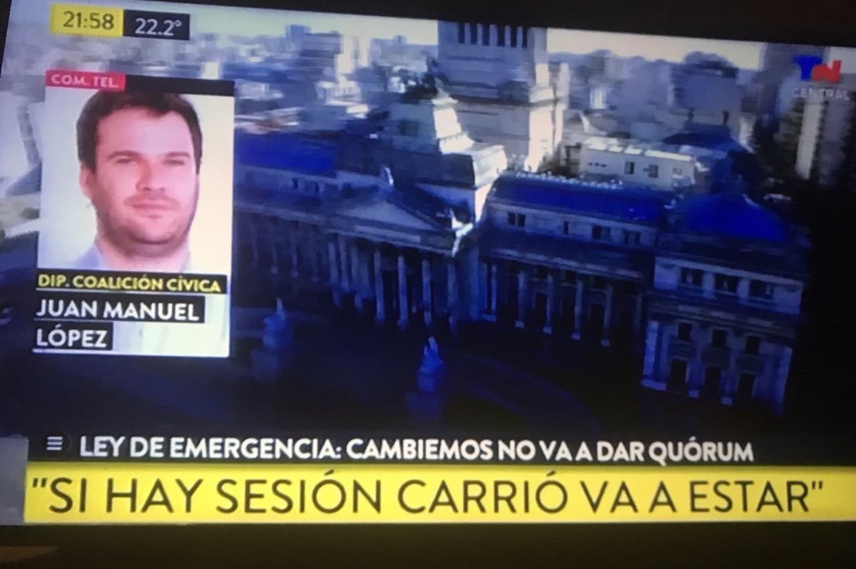 JuanmaLopezAR's tweet photo. Volver mejores no es atropellar más rápido ni pegar más fuerte. 
No vamos a dar quórum ni a votar la ley de emergencia y superpoderes de Alberto Fernández porque es un impuestazo a la clase medias y un ajuste a los jubilados. 
Somos responsables pero no queremos atropello. https://t.co/gw42rT3BXu
