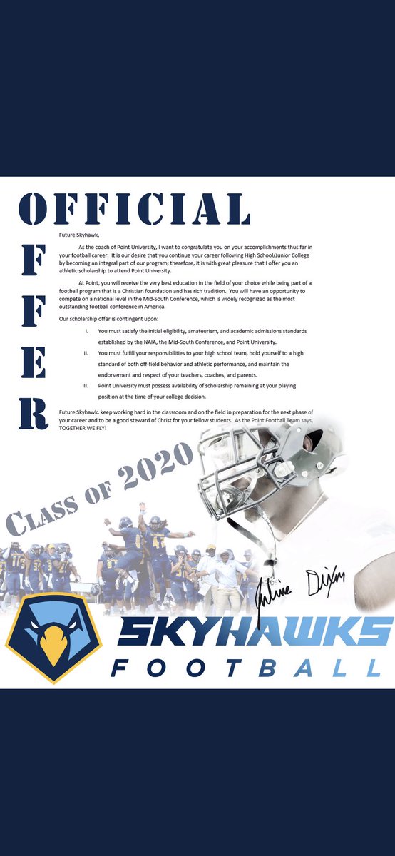 Evan Wallace (@evanwallace64) on Twitter photo After a great conversation with <a href="/CoachCasterlin/">Barry Casterlin</a> I am blessed to receive an offer to play football at point university <a href="/RecruitGeorgia/">Recruit Georgia</a> After a great conversation with <a href="/CoachCasterlin/">Barry Casterlin</a> I am blessed to receive an offer to play football at point university <a href="/RecruitGeorgia/">Recruit Georgia</a>