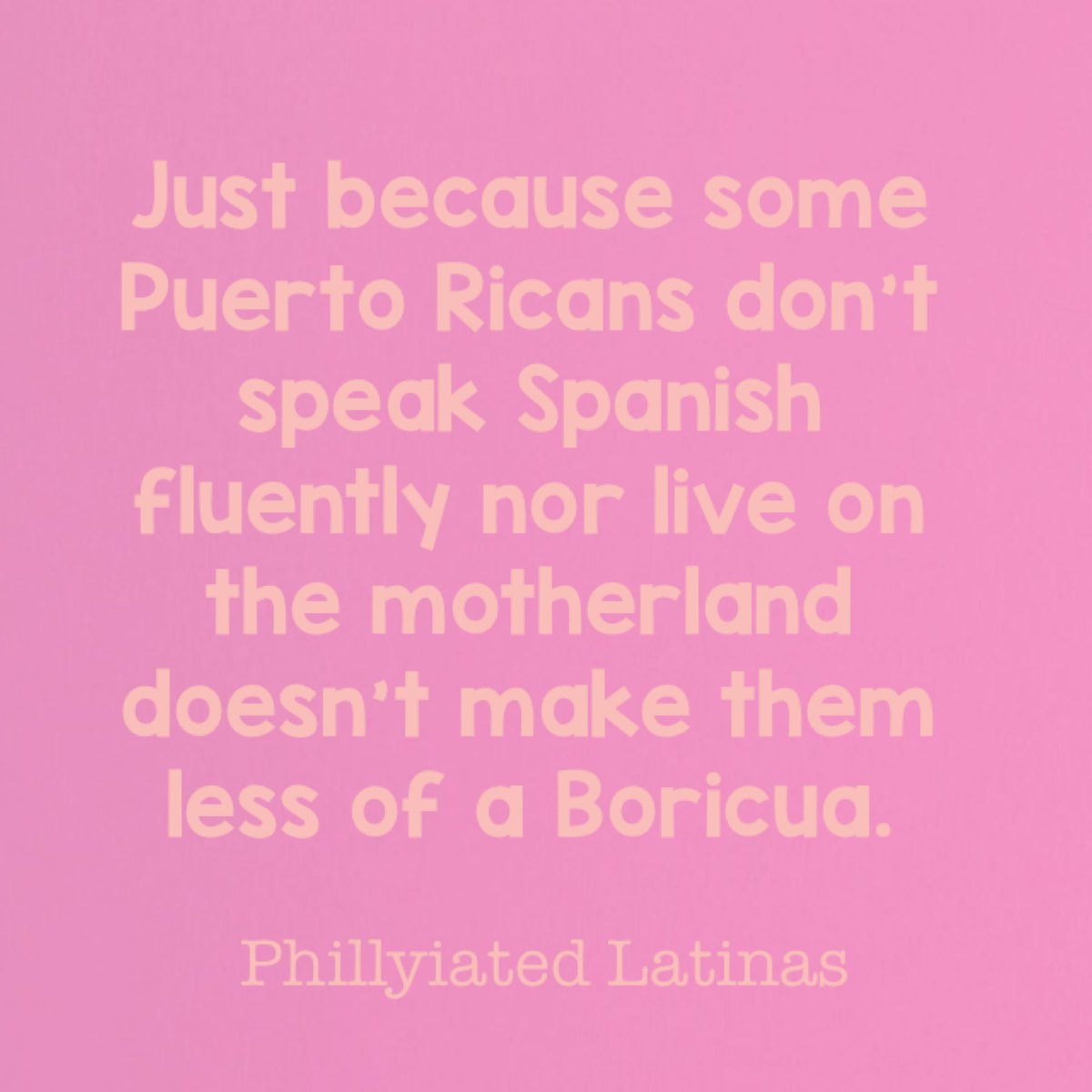 phillyiatedlat1's tweet photo. #BoricuaProblems Because they still have Boricua blood running through them regardless if they don’t live on the island. 💯⁣
⁣⁣
#phillyiatedlatinas #phillylatina #boricua #puertorican #puertoricanproblems

@BoricuaTimes @WeAreBoldLatina @PuertoRicoPUR @LatinoVoices https://t.co/BRT0zCotxR