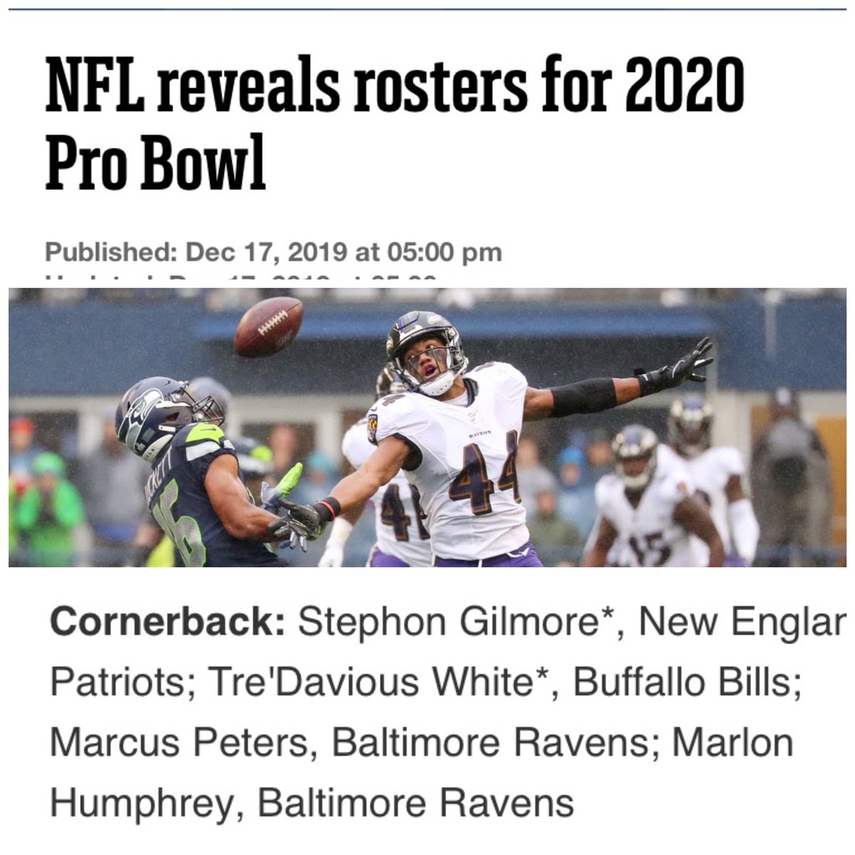thehump26's tweet photo. Congratulations @marlon_humphrey. https://t.co/PvSNB0jewH