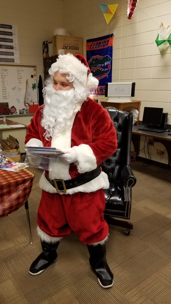 Thank you to <a href="/RichmondHillMS/">RHMS</a> for showing our students  a wonderful time today! We made candy cane reindeer, iced cookies, and sang Christmas Carols. I think all would agree that our most favorite part was visiting the North Pole  and having Santa read The Littlest Elf to us!