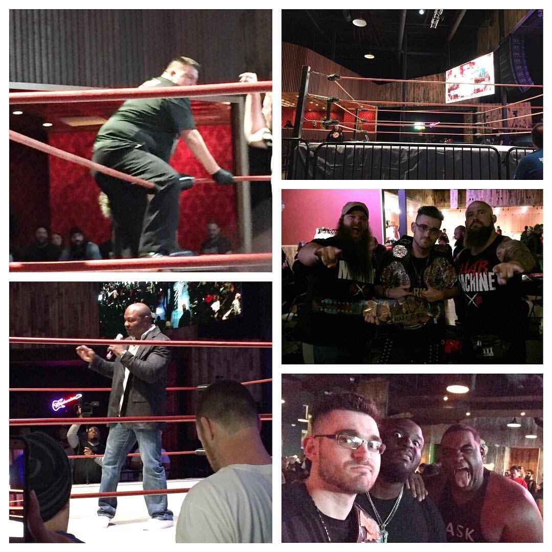 camd1zzle's tweet photo. 3 years ago was one of my favorite nights as a wrestling fan! @VIP_Wrestling put on Holiday Havoc 3D that featured current #WWERaw Tag Champs @Erik_WWE & @Ivar_WWE, #WWE star @Sheltyb803, NXT star @RealKeithLee & #NJPW star @TCO_BarrettB! Ready for #KillinDaBusiness next month!! https://t.co/oiu2ZkQWKq