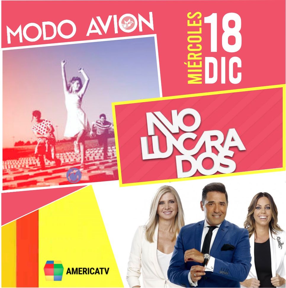 modoavionbanda's tweet photo. Mañana - Miércoles - 18/12 Modo Avión en @involucradostv 💃🎶🎹🎸💥

@sabri_fogolini @AmericaTV https://t.co/uuWSflSfme
