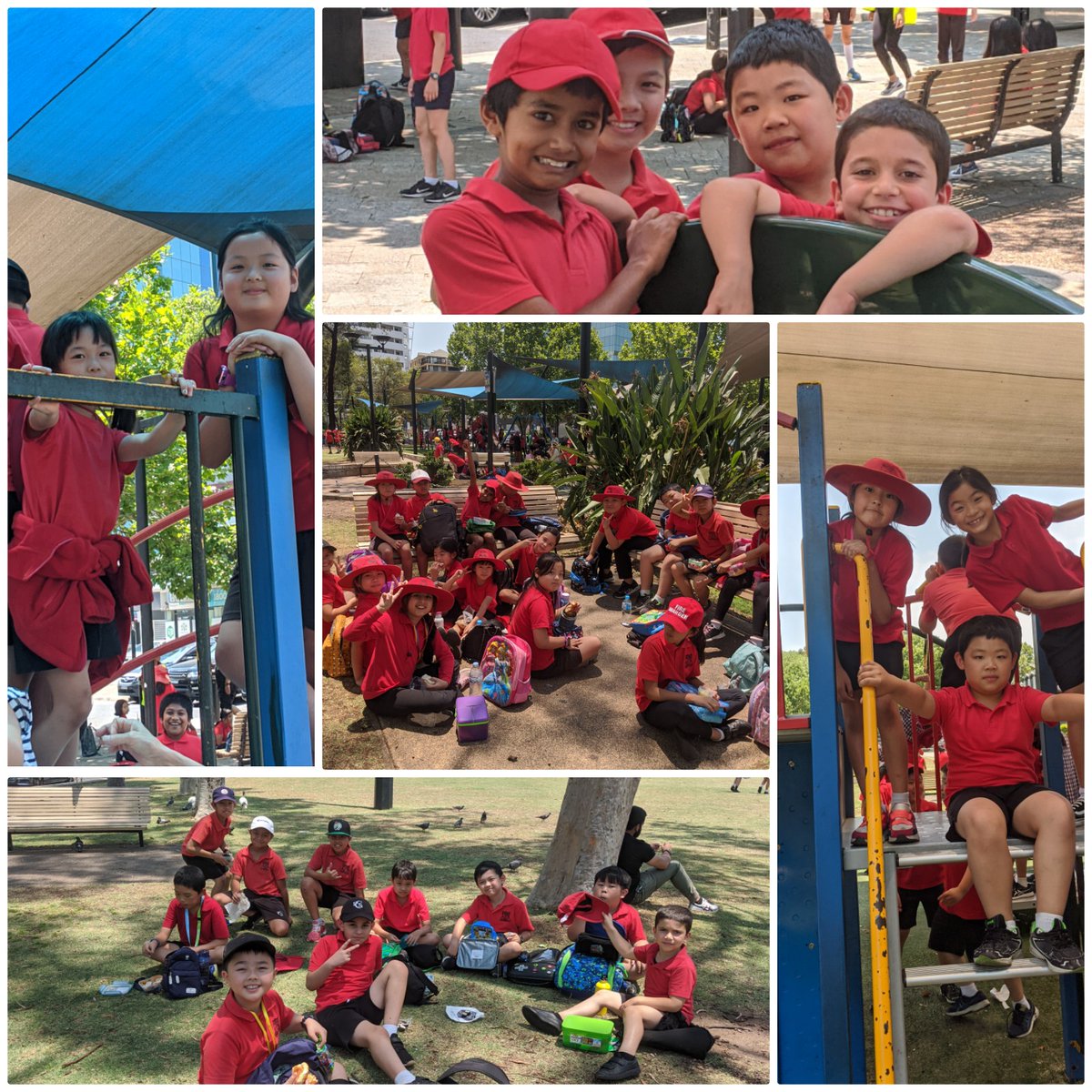3B is having fun at our End of Year activity <a href="/CampsiePS/">Campsie P.S.</a>  First, popcorn at the movies then chilling at the park!