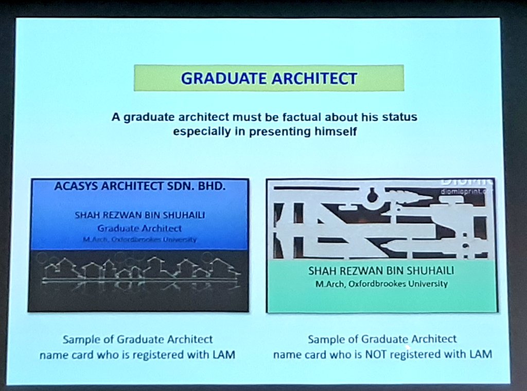 Huda Mahmud On Twitter Menurut Lembaga Arkitek Malaysia Lam Ini Adalah Penampilan Betul Correct Representation Berkaitan Arkitek Graduan Part 2 Bila Dah Daftar Dengan Lam Baru Boleh Letak Title Graduate Architect