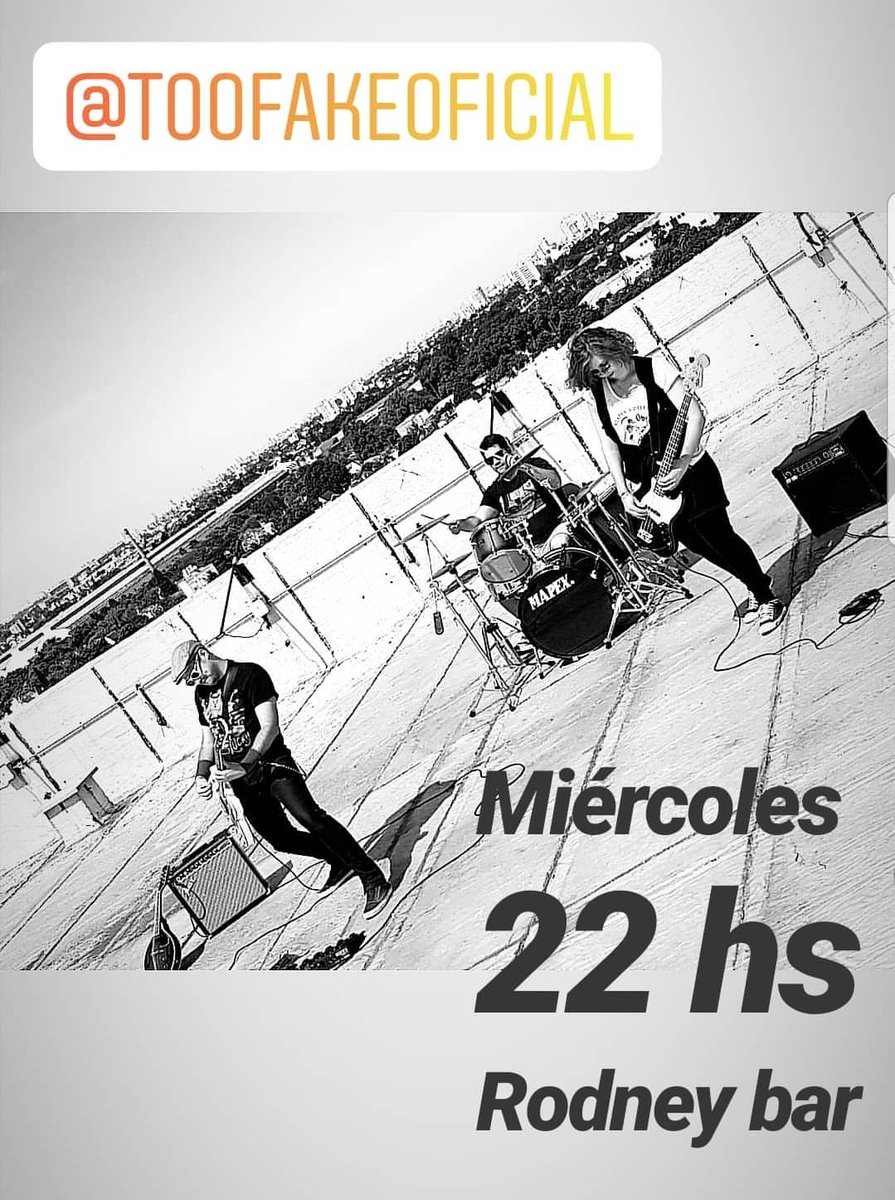 Too_Fake's tweet photo. Mañana miércoles cortamos la semana con puro punkrock! 🤘🎵🎶🎼🎙🎤🤘🤘🤘🤘🤘 https://t.co/NIpdo1Fcdh