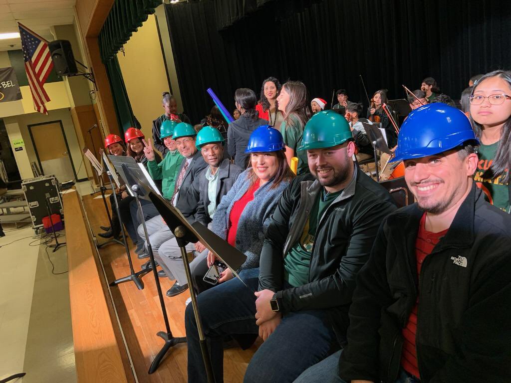 PenaNISD's tweet photo. Thank you admin for volunteering to get hit on the head :) we loved making music with you. 😀 https://t.co/Qxdw6TGPmp