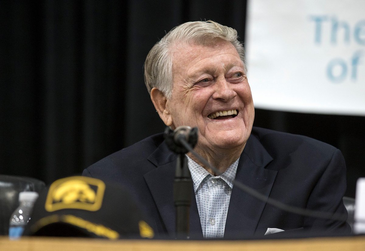 Tonight we mourn the passing of Coach Hayden Fry. His legacy of leadership will live on through his former players, coaches, and the swarm of Hawkeye fans around the world. 

His legacy of producing leaders, on and off the football field, is what will endure for generations.