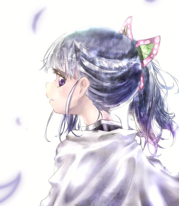 まるのみ人形さんがTwitterに投稿した栗花落カナヲ(鬼滅の刃)のイラスト。