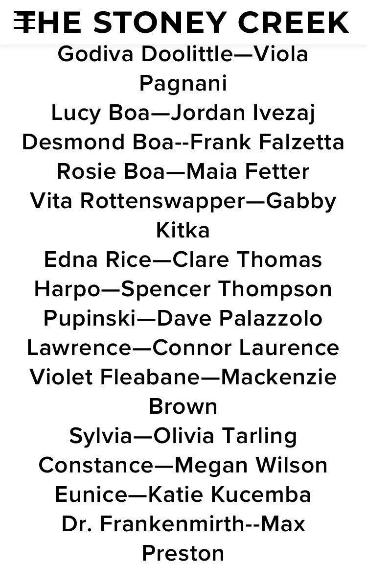 congrats to the cast of FOR THE LOVE OF LUCY❤️ read thru tomorrow from 3-4:30🌟