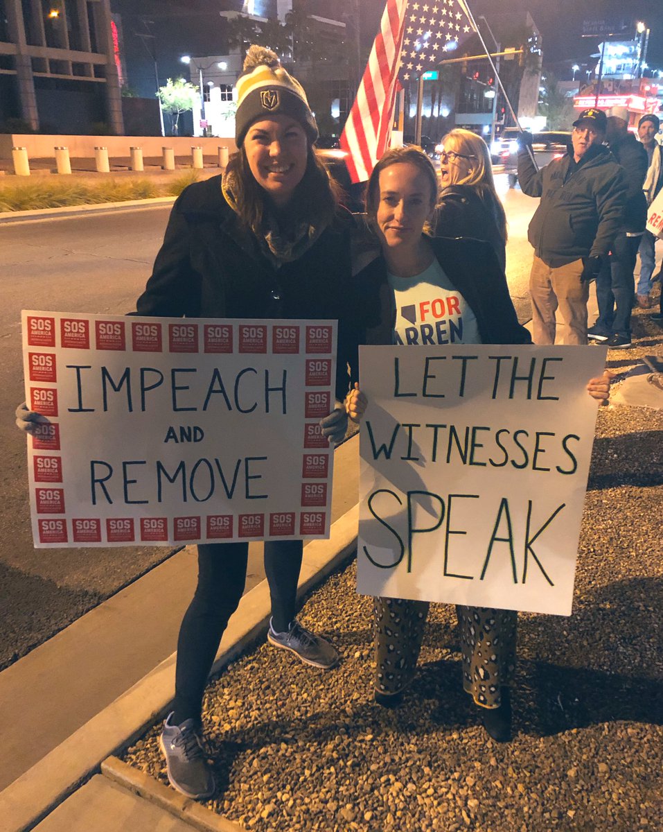 paraspatel44555's tweet photo. Las Vegas has turned out on #ImpeachmentEve. No president is above the law and we’re here to stand up for our democracy. https://t.co/QDKXs0uvQN