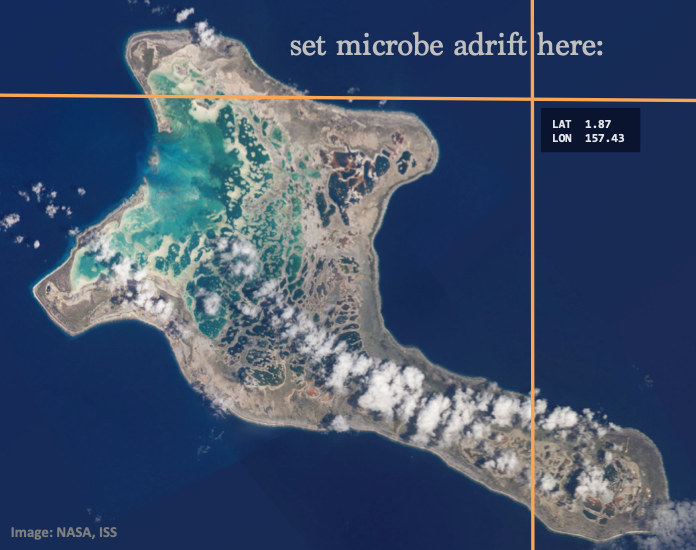 adrift_project's tweet photo. What better place to set microbes adrift this week than Kiritimati, Christmas Island, in Kiribati? Kiribati's people, flora, fauna &amp; microbes are on the front lines of climate change. But you can help! Contribute to climate research via citizen science: https://t.co/kgcWEijcc6 https://t.co/b9vUnFhHz1
