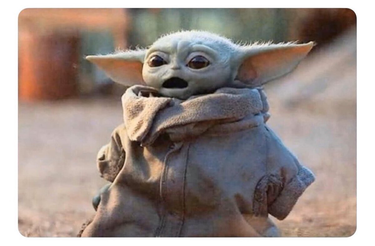 Bethyy_Tyynaa's tweet photo. My face when I realized Baby Yoda isn’t actually Yoda https://t.co/5RGXyiUXvP