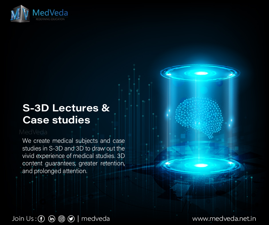 We create medical subjects and case studies in S-3D and 3D to draw out the vivid experience of medical studies. #3D content guarantees, greater retention, and prolonged attention. #anatomy #3Dmodels #animation #med #lms #medtech #VR #AR #education #Medicaleducation #educators