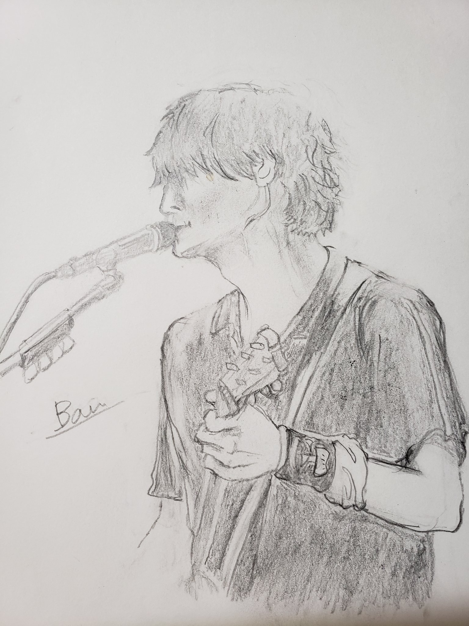 Ban 安定の鉛筆画 藤くん Bumpofchicken Ouroraark 東京ドーム Bump好きな人と繋がりたい 藤原基央 藤くん イラスト イラスト好きな人と繋がりたい 芸術同盟 T Co Jbru8fzfff Twitter