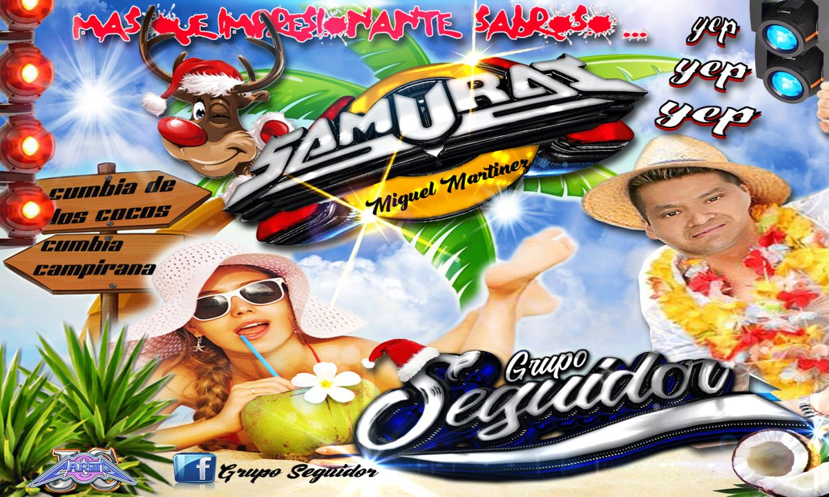 CaritajcMiguel's tweet photo. Lo que esta sonando en la cabina más sabrosa de México 🇲🇽
🔴 LA CUMBIA DE LOS COCOS 🥥
#EXITOSAMURAI #GRUPOSEGUIDOR
#CARITAJC https://t.co/1v6gNvyspd