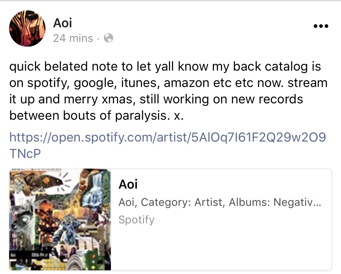 Melburn's best beatmaker got his whole discog up for streaming now #lburn #aoi #beats