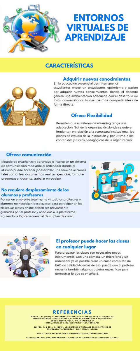 MadeleyA10's tweet photo. Características de los entornos virtuales @kmgs_1320 #TecnologiaEducativa #GIPTEDU #CienciasExperimentales https://t.co/D8y8svy5Jt