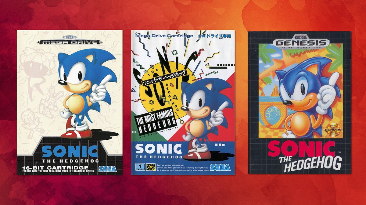 GINXCanada's tweet photo. Often, one game could have different cover arts for different regions, systems, editions... Just like these for the original #Sonic!🦔

Which one do you like the most? https://t.co/DlmqoKauFr