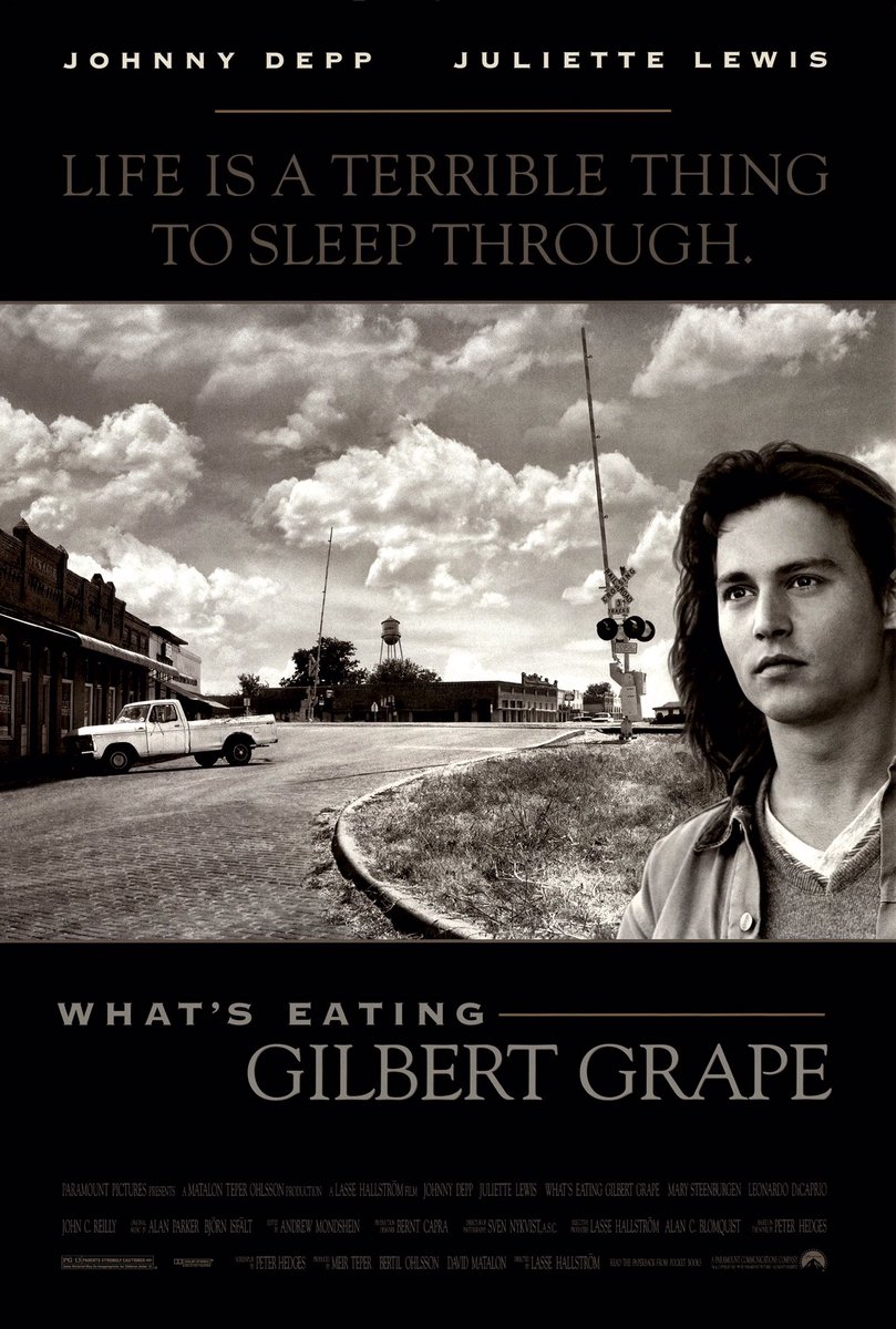 FilmNewsNos's tweet photo. 🎬MOVIE HISTORY: 26 years ago today, December 17, 1993, the movie ‘What’s Eating Gilbert Grape’ opened in theaters!
#JohnnyDepp #JulietteLewis #LeonardoDiCaprio #MarySteenburgen #DarleneCates #LauraHarrington #MaryKateSchellhardt #KevinTighe #JohnCReilly #CrispinGlover https://t.co/qsacFZ00Vi